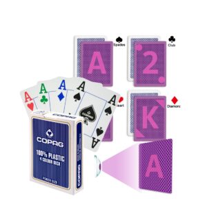 Copag 4 Color Poker Luminous Ink Marked Cards