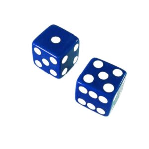 magic dice for cheating gambler blue 2