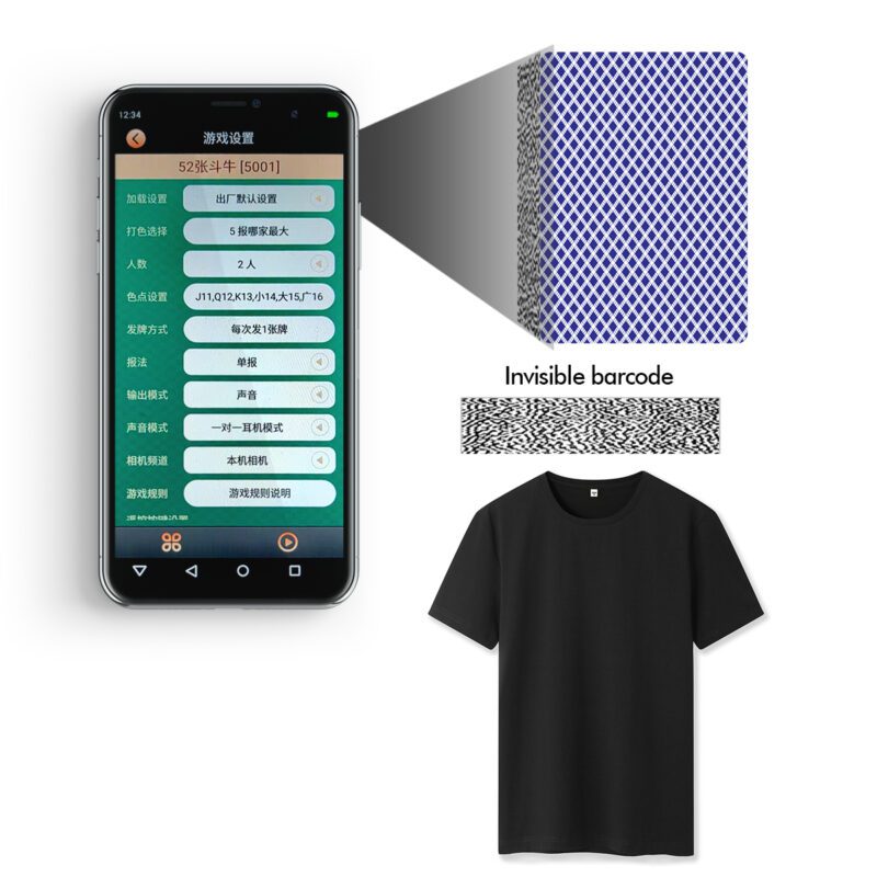 Accurate T-Shirt Button Camera For Barcode Marked Cards
