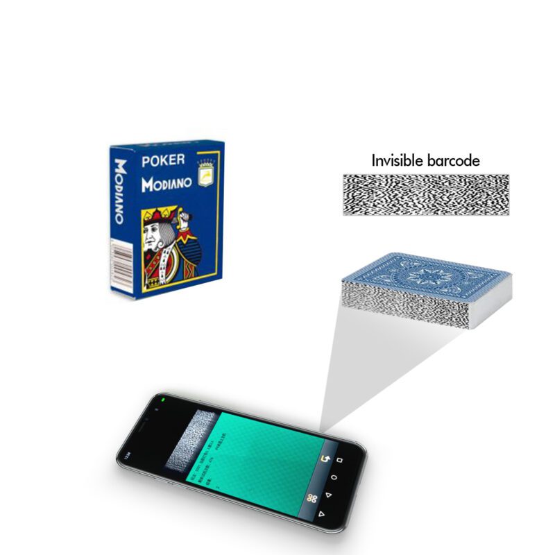 Modiano Cristallo Barcode Invisible Marked Decks Poker