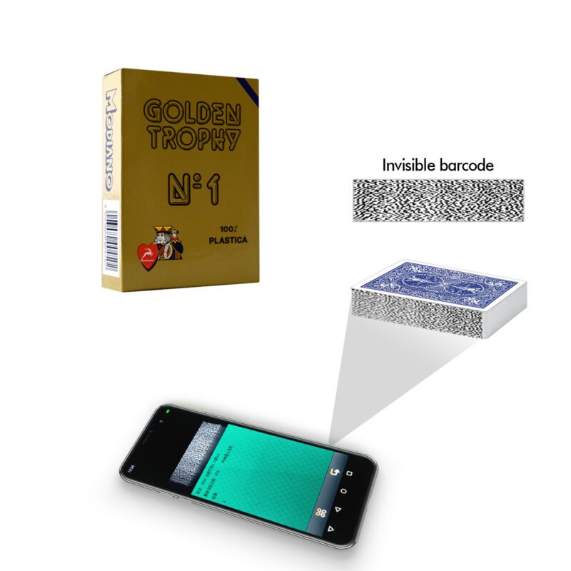 Modiano Golden Trophy Laser Barcode Invisible Ink Marking Cards
