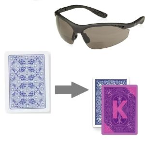 Poker Sunglasses For See Through Marked Playing Cards