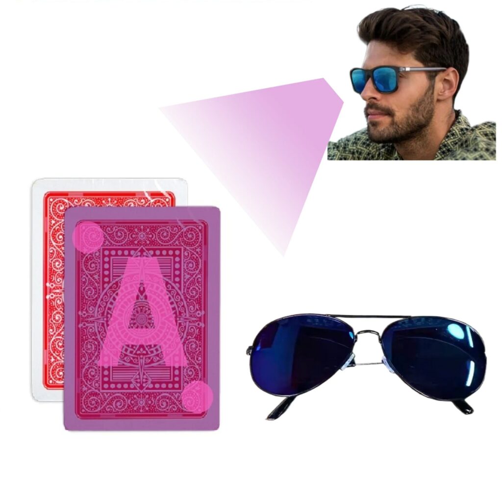 marked cards for cheating sunglasses