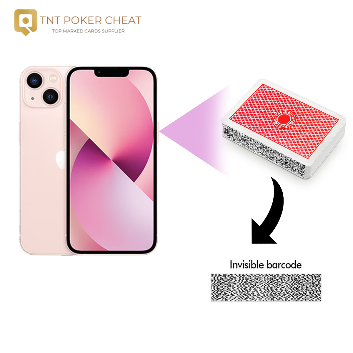 AKK A5 iPhone 13 Game Poker Analyzer for Barcode Marked Playing Decks