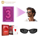 Baraja de póquer con corazones clásicos marcada por Bicycle para gafas de sol infrarrojas