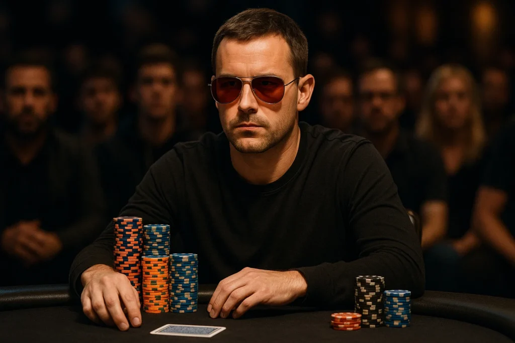 Infrared sunglasses used in a high-stakes poker tournament to detect marked cards