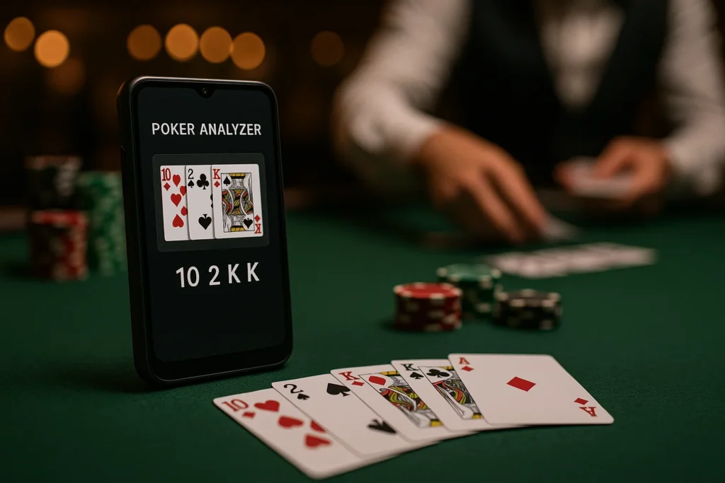 Poker analyzer 2025 scanning barcode marked cards during Texas Holdem for accurate predictions