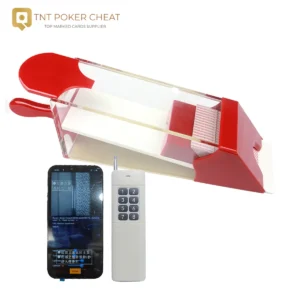Scanner per carte da gioco in acrilico trasparente Baccarat Cheating Shoe Poker per codici a barre