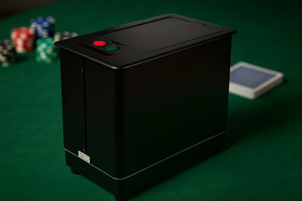 バーコード付きカード用の隠しサイドスキャンカメラを備えたプロ仕様の自動ポーカーシャッフル機